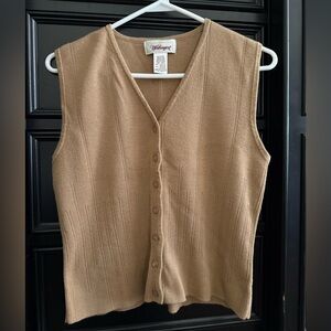 Khaki Button-Up Vest